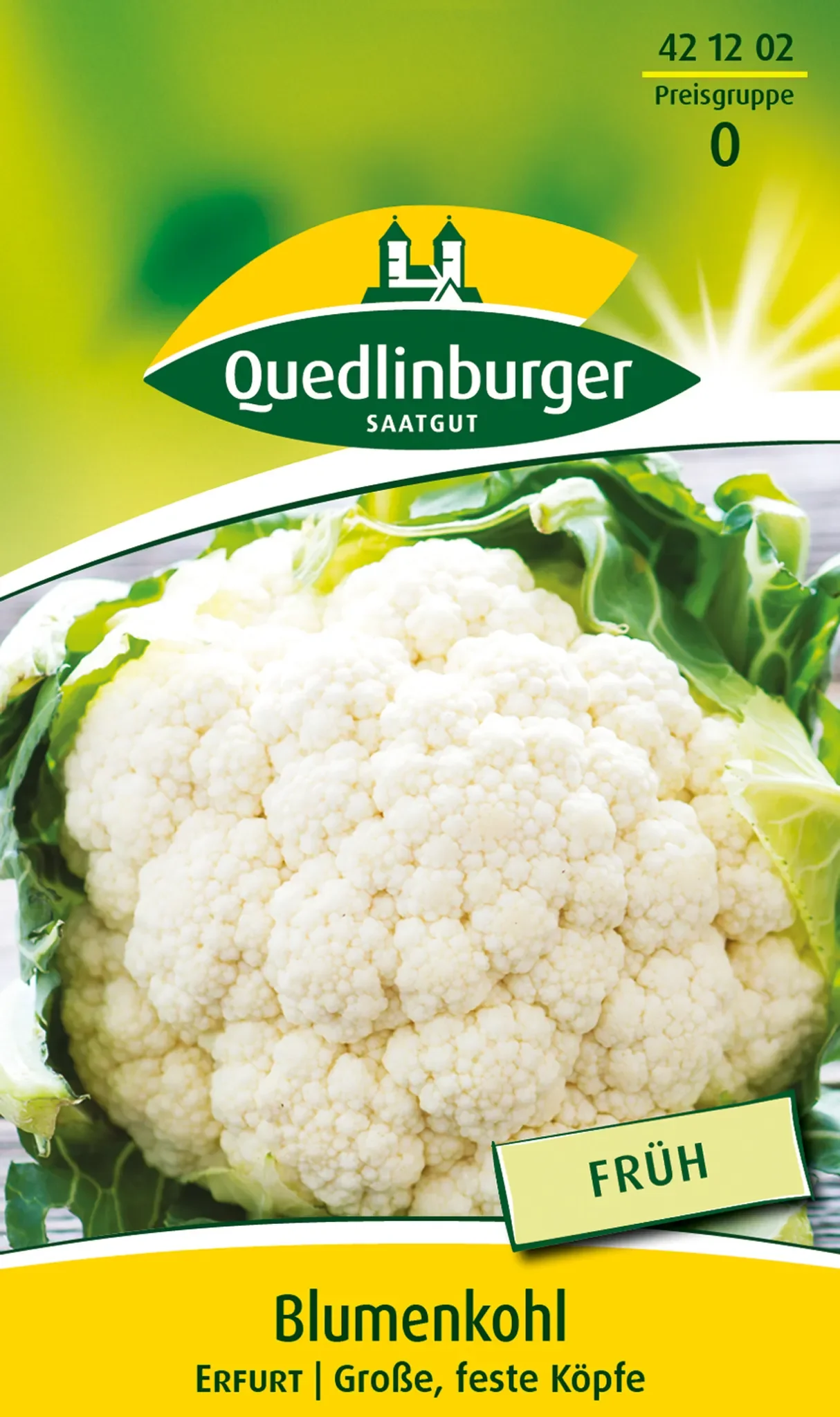Blumenkohl „Erfurt“ – bewährte, frühe Sorte, ca. 90 Pflanzen